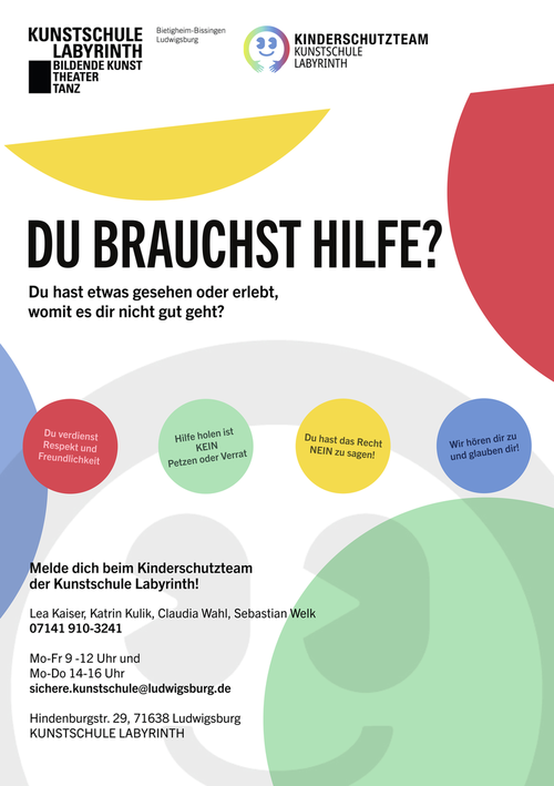 Werbeplakat zum Kinderschutzteam